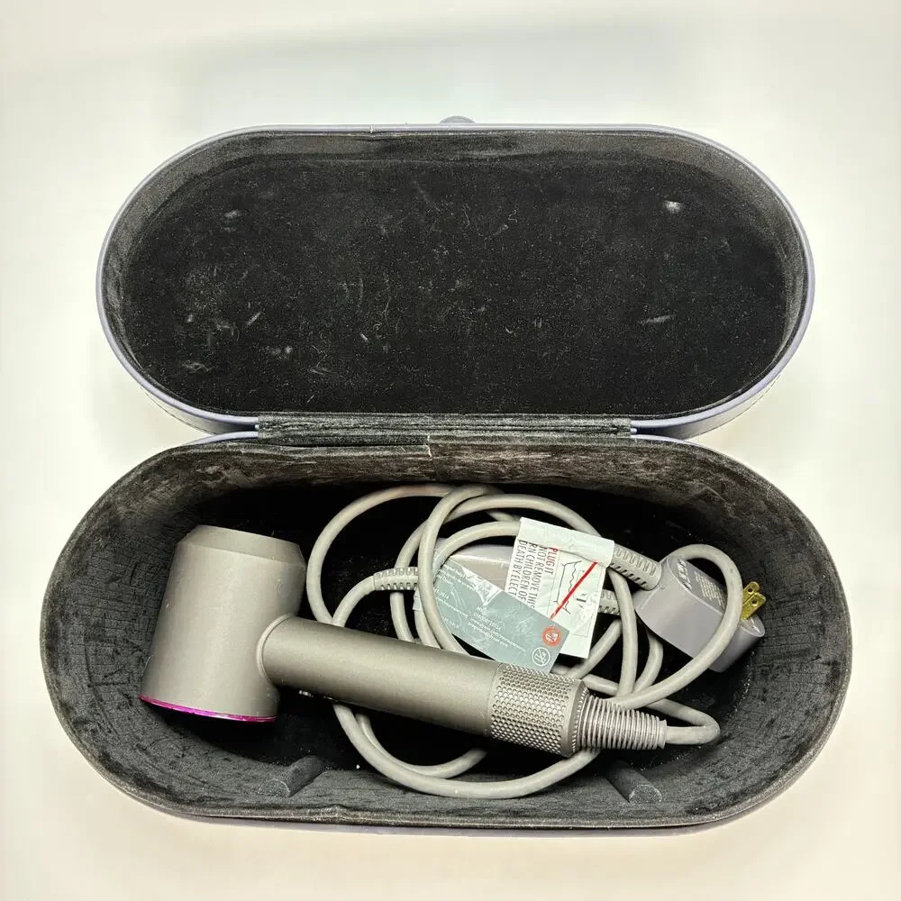 Dyson Supersonic Gray Pink Iron ALCI Plug Leakage Circuit Interrupter Hair Dryer